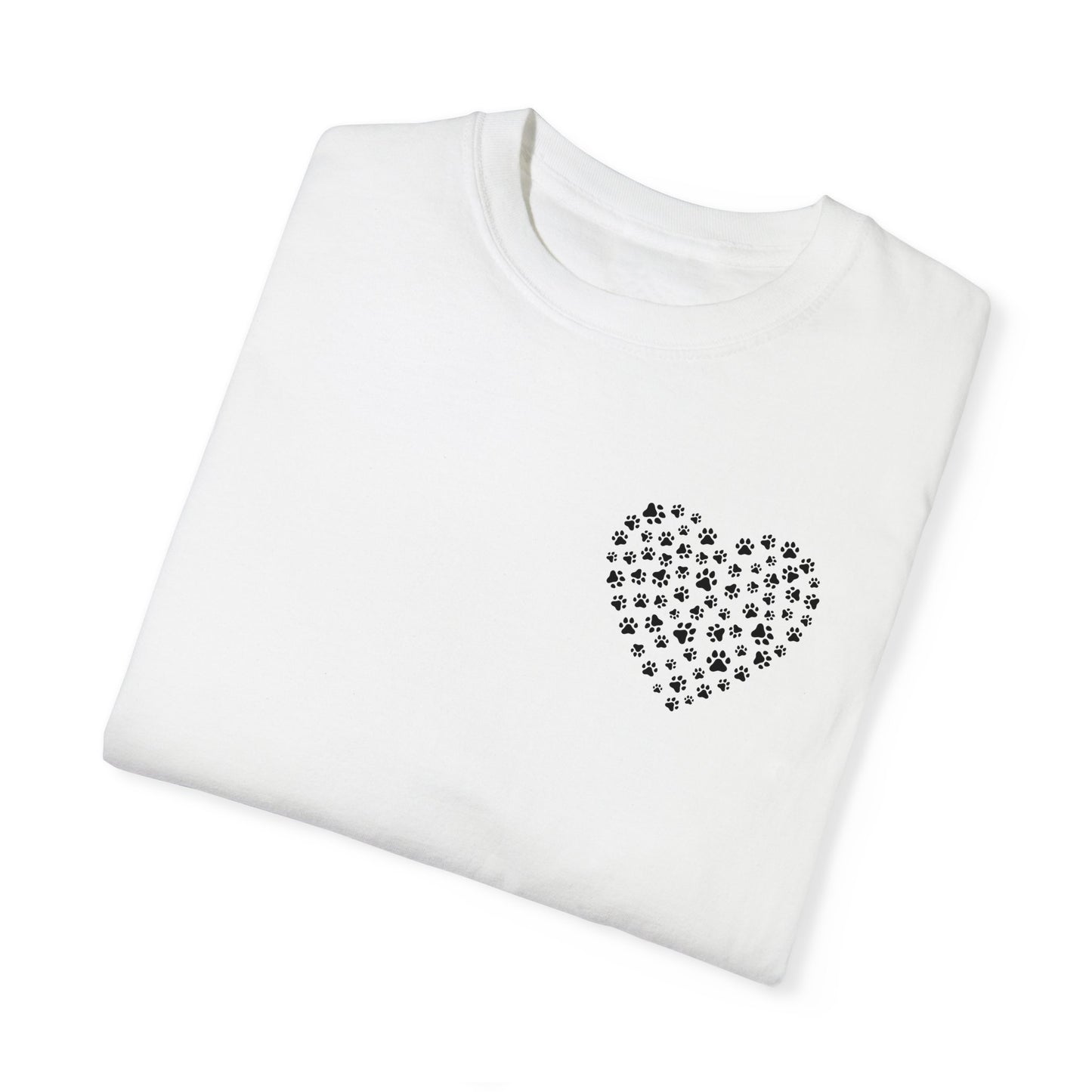 Dog Pawprint Heart Unisex Tshirt