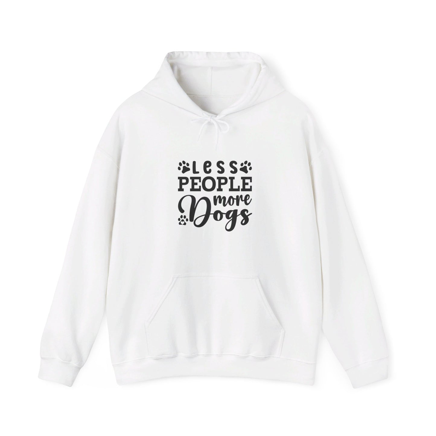 Less People More Dogs - Funny Hoodie, Unisex Hooded Sweatshirt