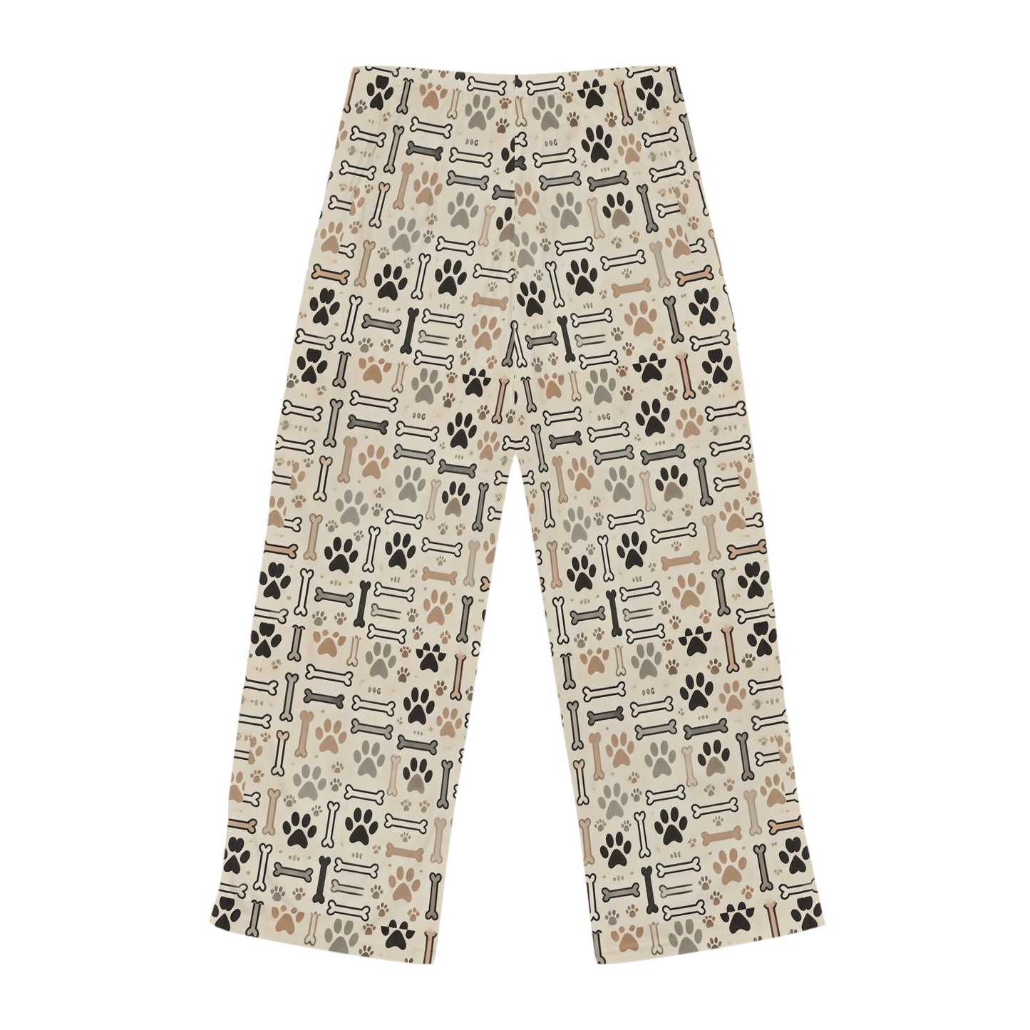 Dog Mom Women's Pajama Pants, Bones and Paw Prints