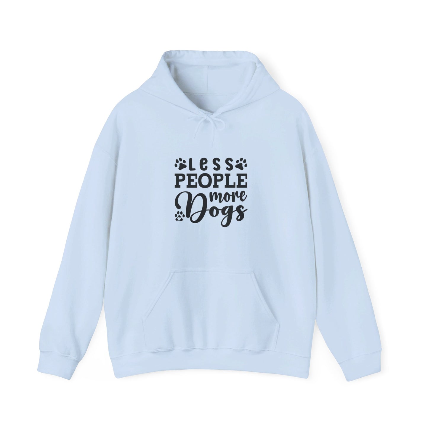 Less People More Dogs - Funny Hoodie, Unisex Hooded Sweatshirt