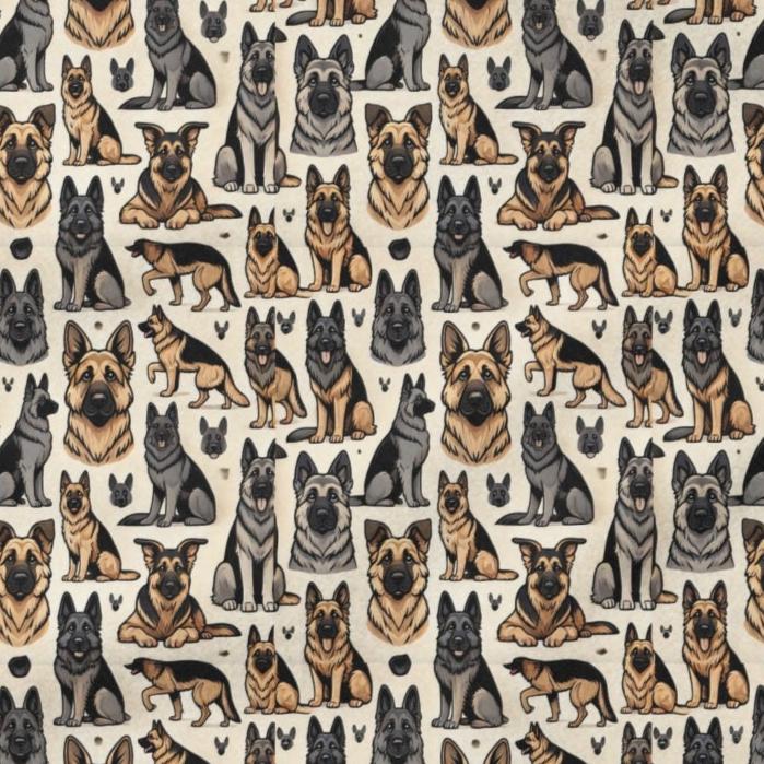 German Shepherd Themed Sherpa Fleece Blanket