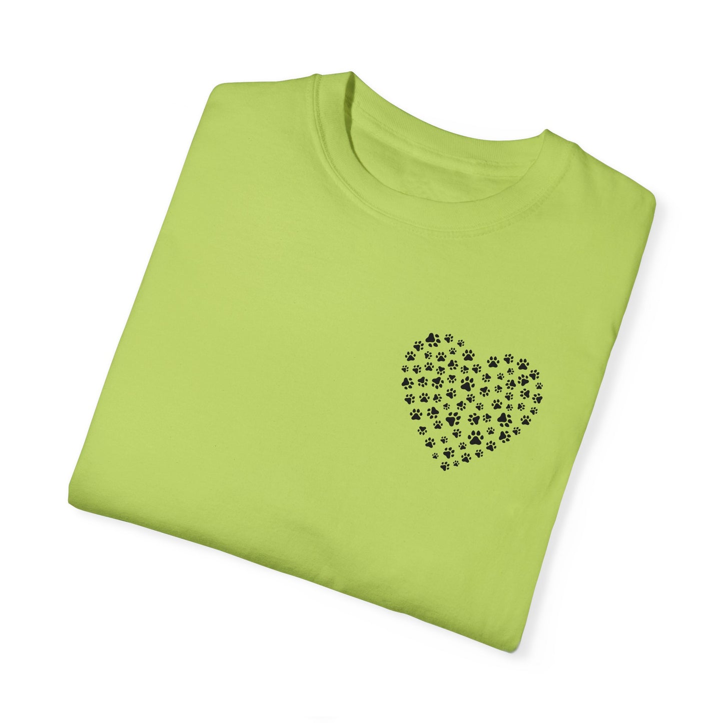 Dog Pawprint Heart Unisex Tshirt