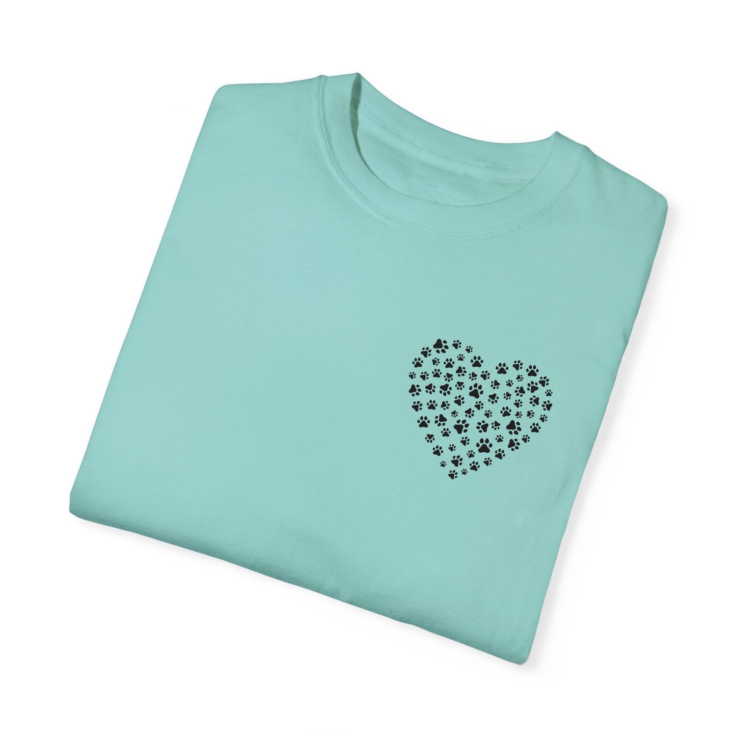 Dog Pawprint Heart Unisex Tshirt