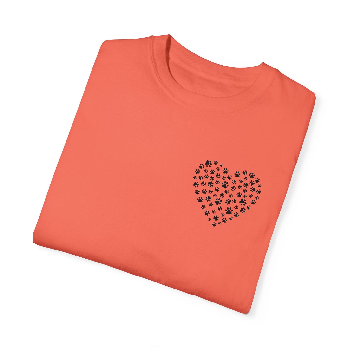 Dog Pawprint Heart Unisex Tshirt