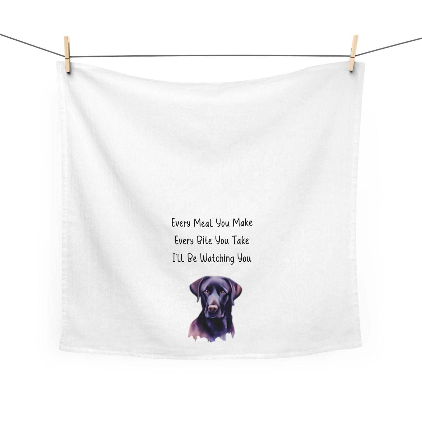 Labrador Retriever Tea Towel - Funny Dog Owner Kitchen Decor, Cute Saying, Dog Lover Gift, Lab Owners, Gift for Lab