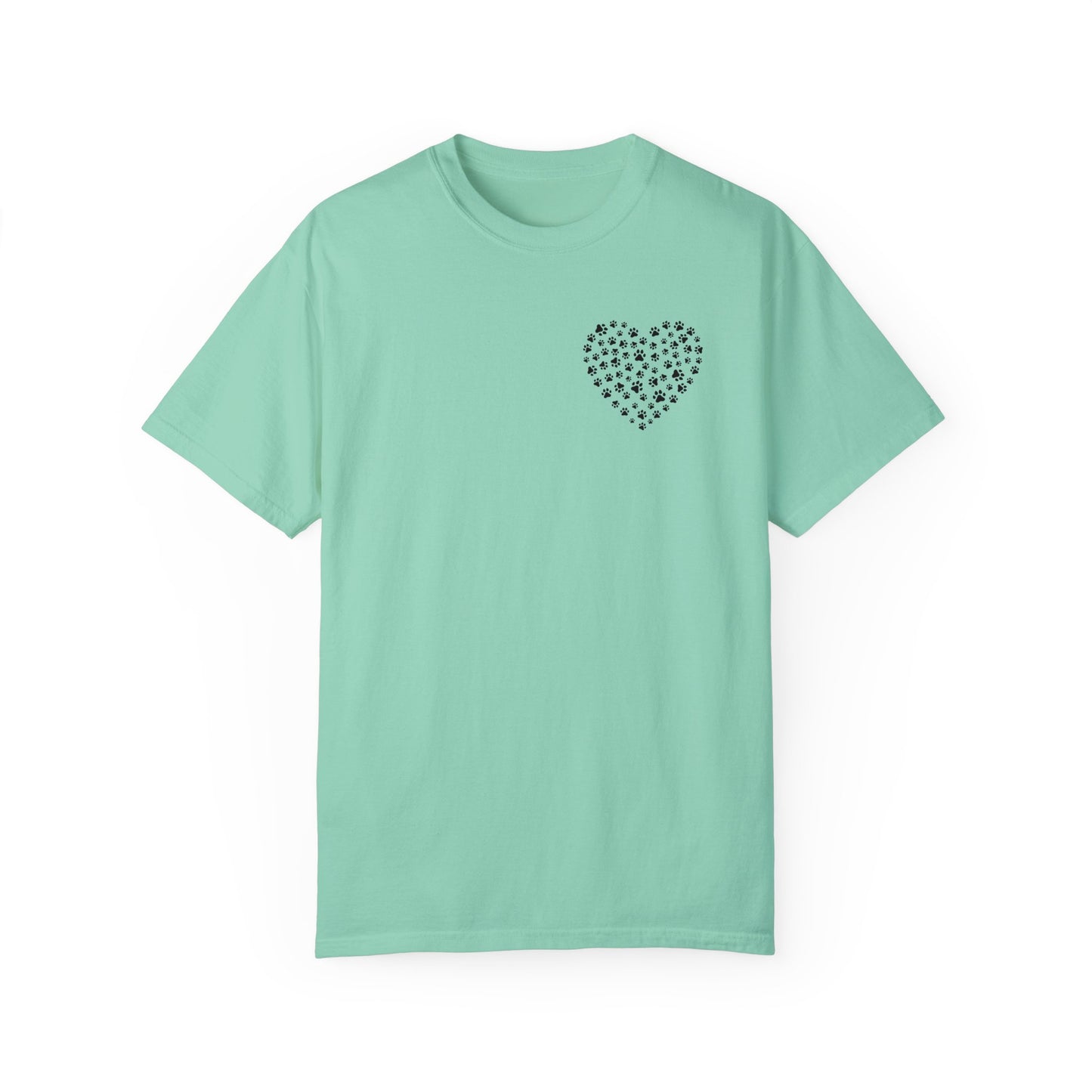 Dog Pawprint Heart Unisex Tshirt