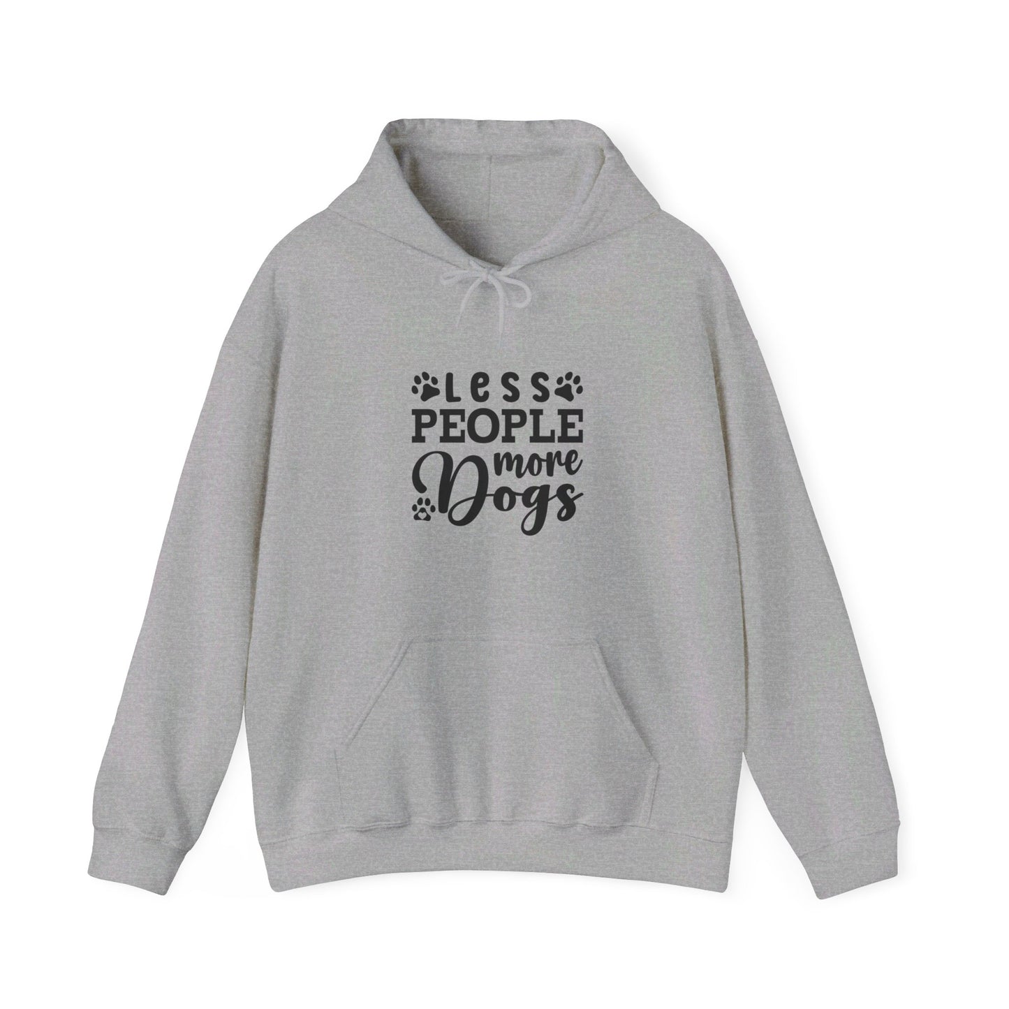 Less People More Dogs - Funny Hoodie, Unisex Hooded Sweatshirt