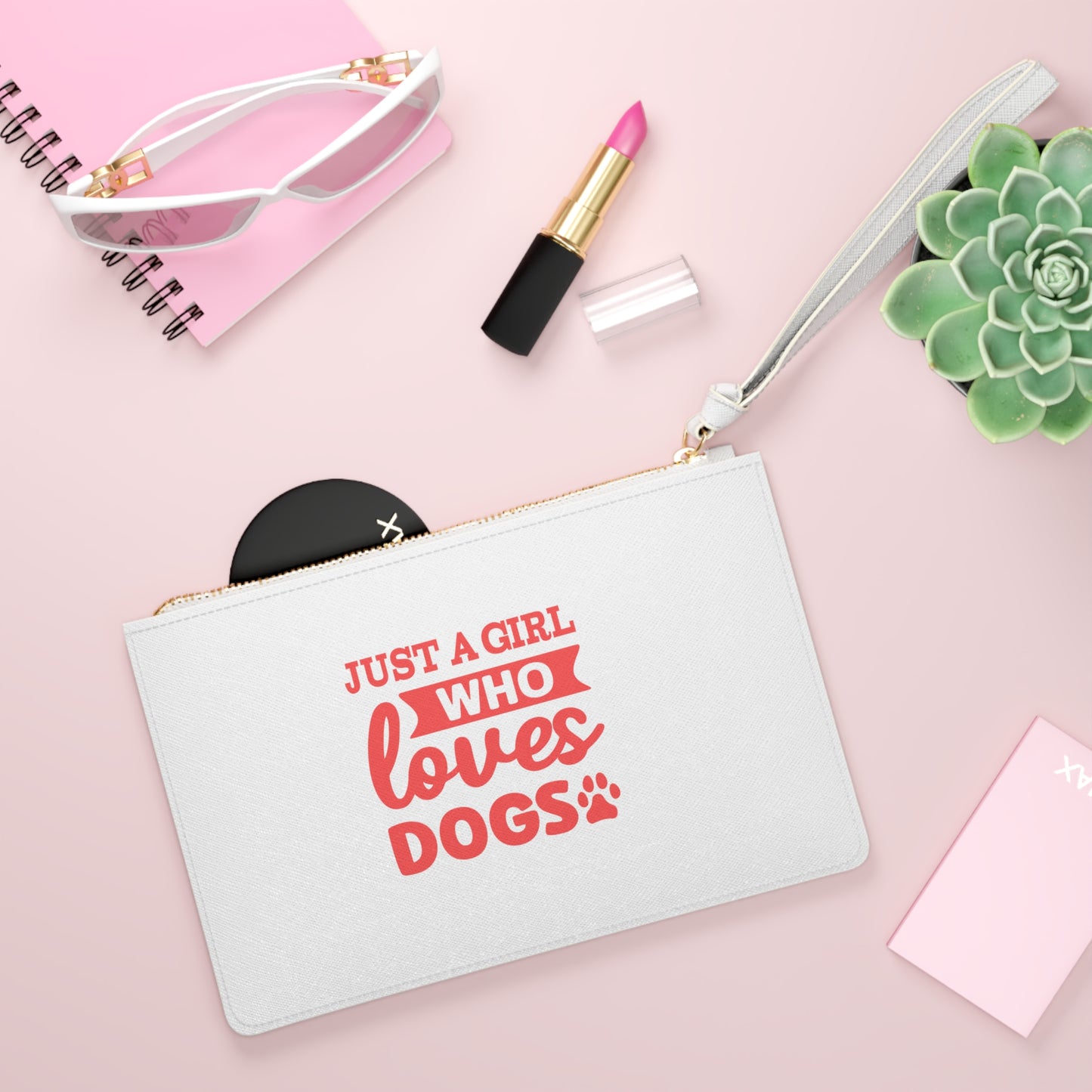 Just a Girl Who Loves Dogs - Clutch Bag, Small Purse