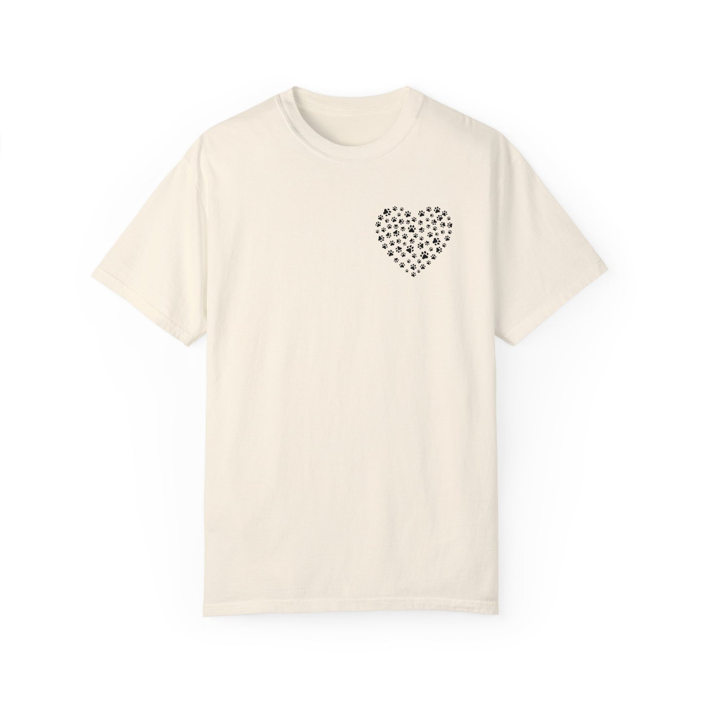 Dog Pawprint Heart Unisex Tshirt