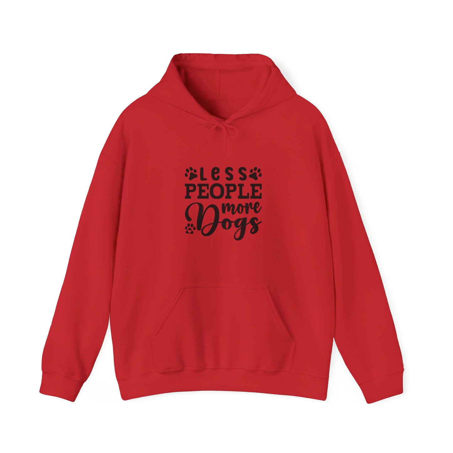 Less People More Dogs - Funny Hoodie, Unisex Hooded Sweatshirt