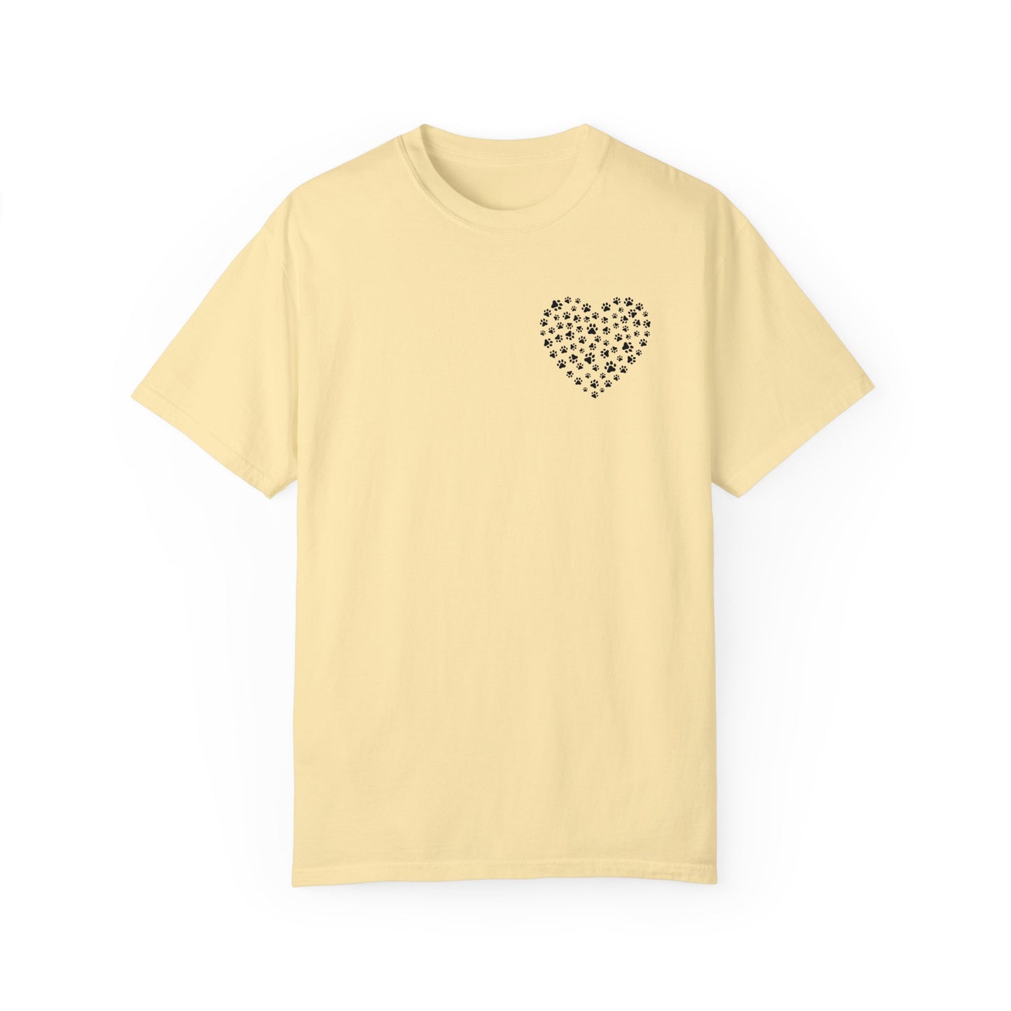 Dog Pawprint Heart Unisex Tshirt