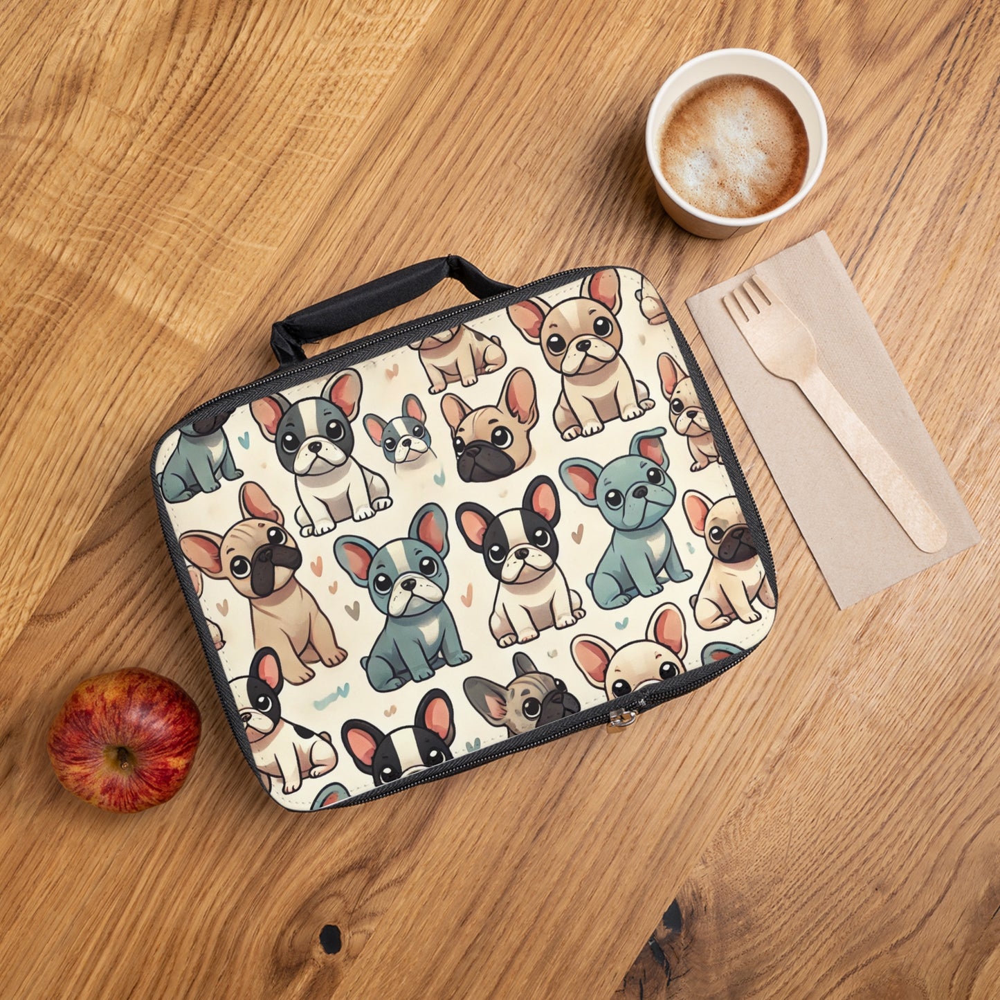 French Bulldog Lunch Bag, Frenchie Gift.