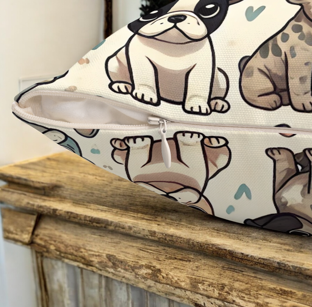 French Bulldog Throw Pillow and Home Accent, Frenchie Gifts for French Bulldog Moms