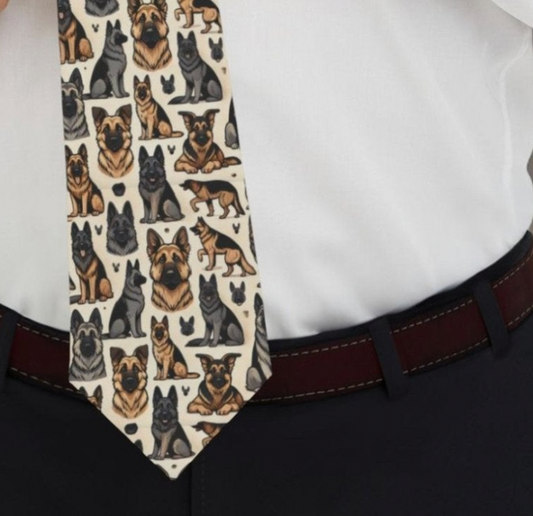 German Shepherd Necktie, Dog Tie