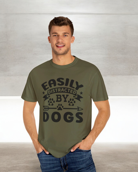 Easily Distracted by Dogs Unisex T-shirt