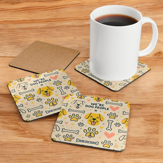 We're Dog People Coaster Set