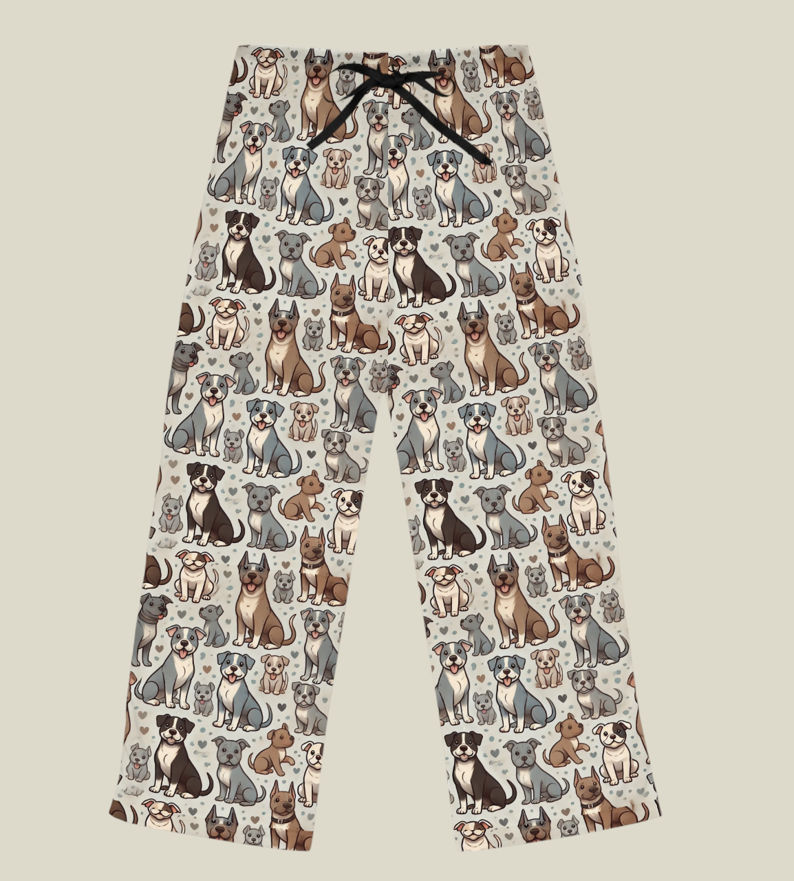 Pitbull Dog Pajama Pants, Pajamas Bottoms