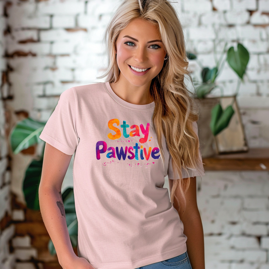 Stay Pawsitive Dog Mom Shirt Unisex