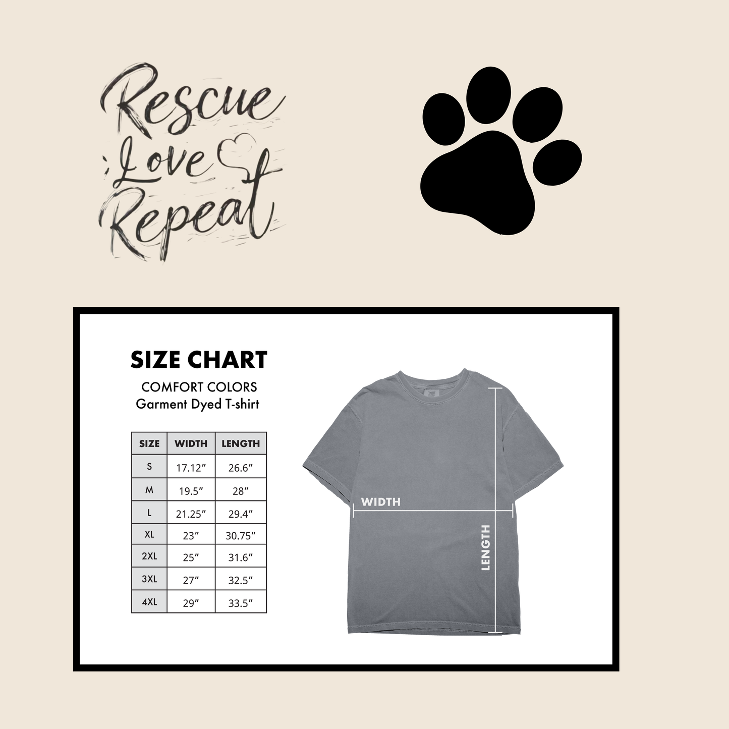 Rescue Dog Shirt, Support Rescue Dogs Gift, Rescue Love Repeat