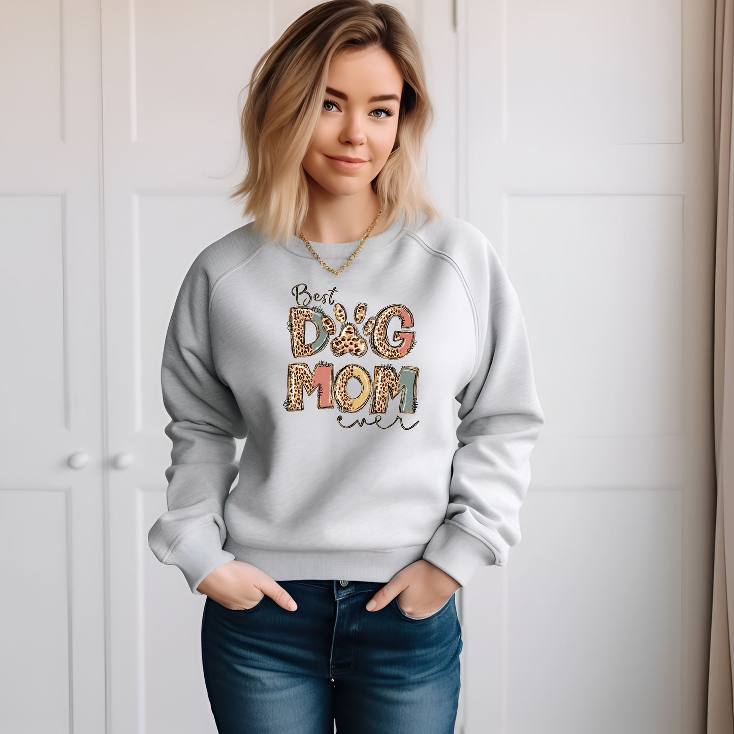 Best Dog Mom Ever Crewneck Sweatshirt