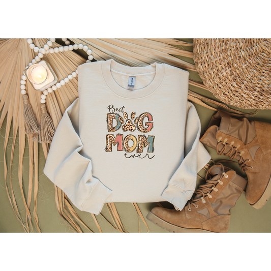 Best Dog Mom Ever Crewneck Sweatshirt