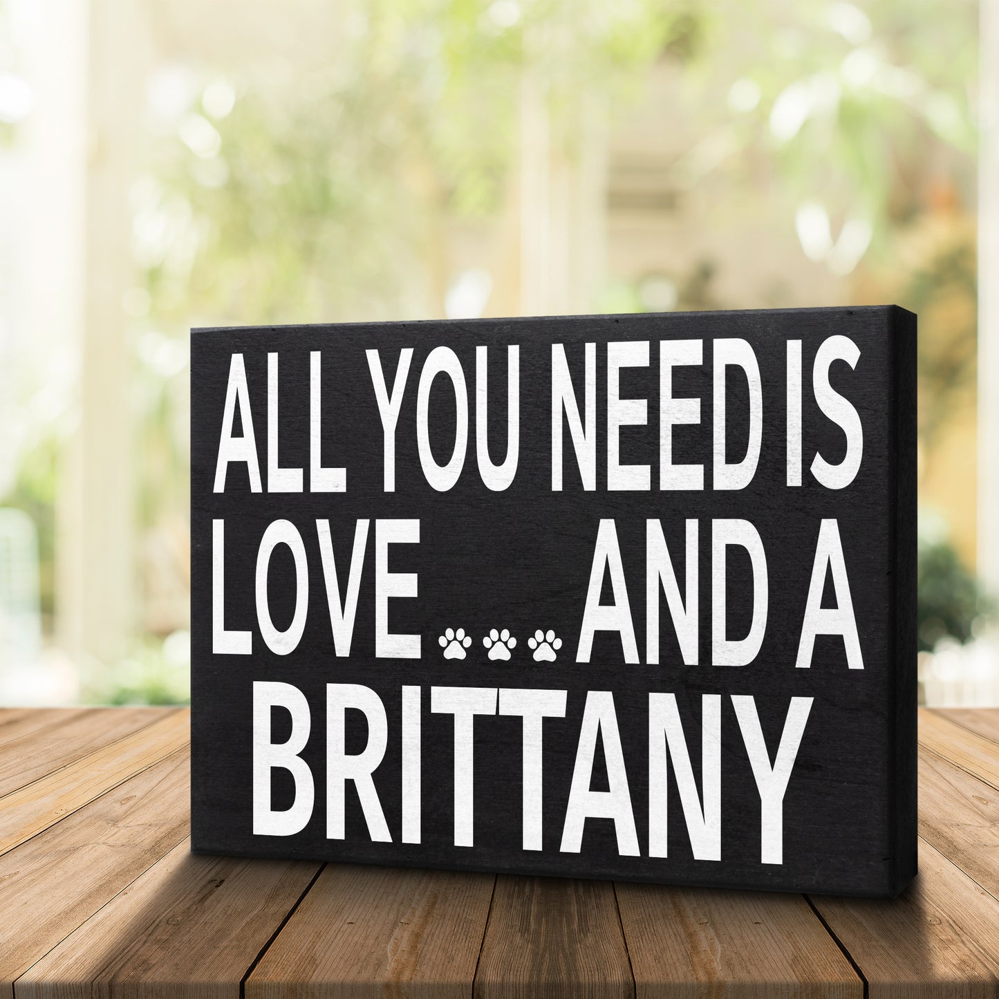 Brittany Spaniel Dog Sign