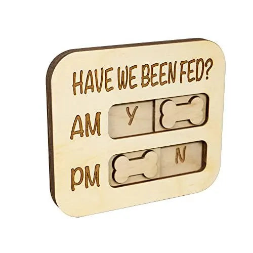 Did You Feed the Dogs Flip Sign Magnet am pm Reminder, Feeding Tracker Dogs Fed, Feeder Reminder Dogs, Dogs Were Fed Chart, Dog Feeder Sign